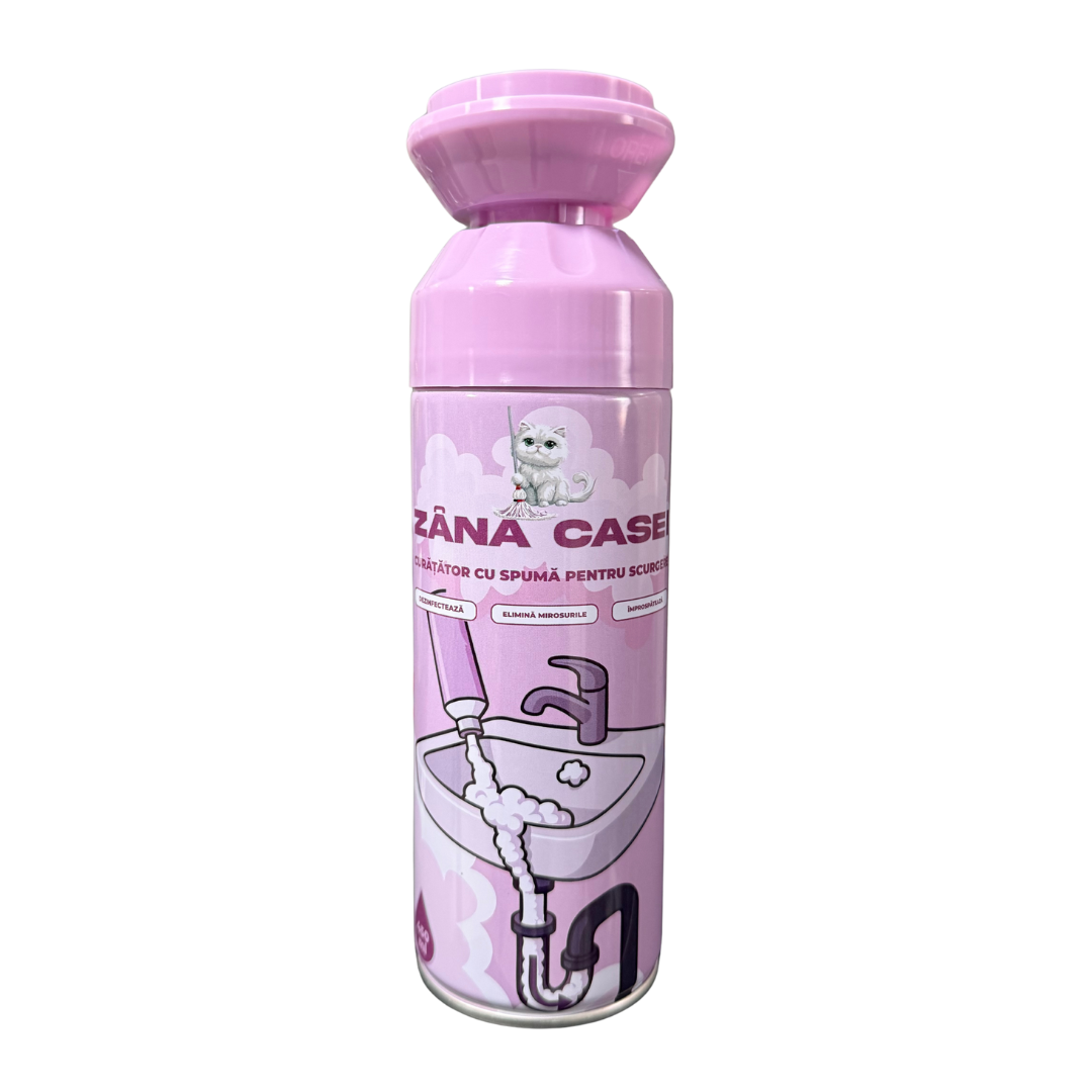 Curățător cu spumă Zâna Casei pentru scurgere – 450 ml