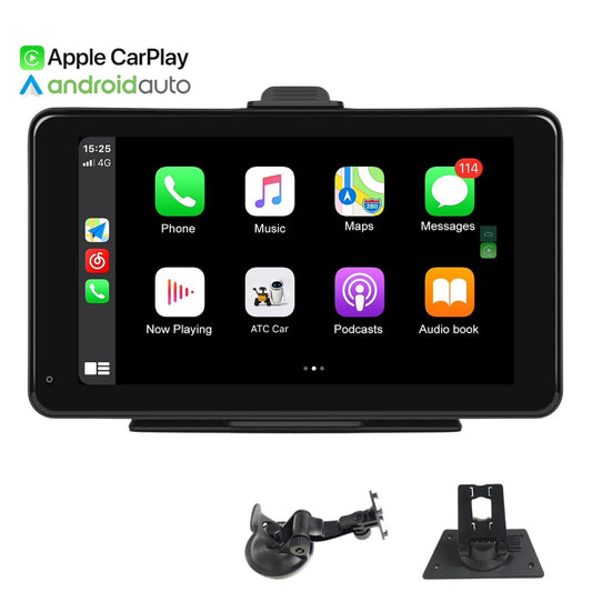 Navigație H-Go Carplay / Android Auto 7 Inch cu Touchscreen, Wireless , mirrorlink, WiFi,CARD SD, Bluetooth