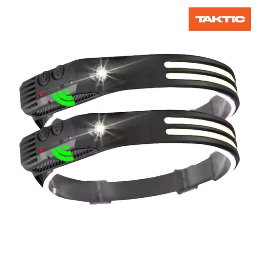 Set 2 x lanterna cap cu 2 benzi LED senzor miscare